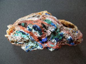 Azurite malachite, collections du muséum de Toulouse